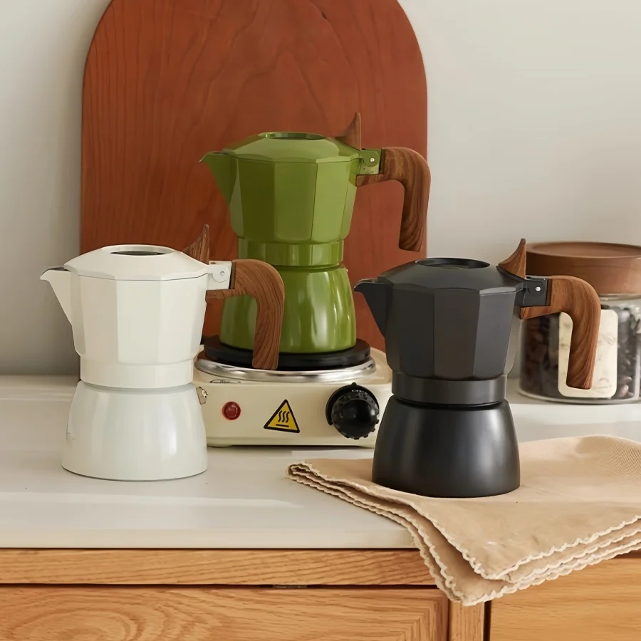 Moka Pot Stove - 100 ml Çift Valfli Cezve Espresso
