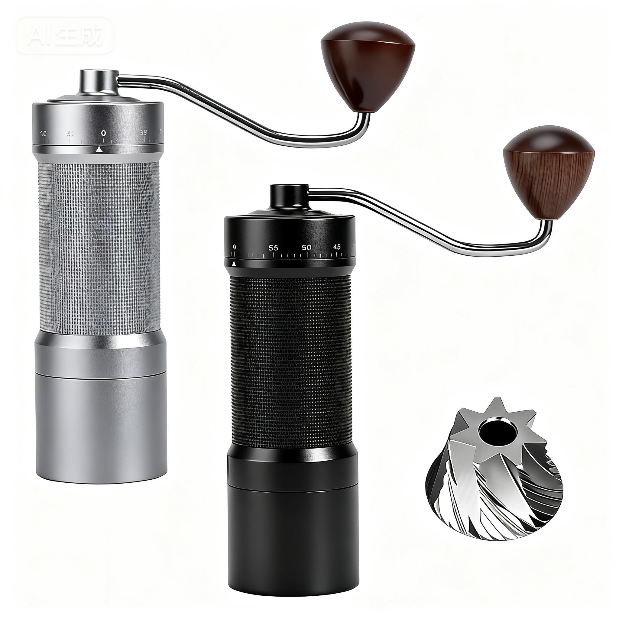 Burr Hand Grinder - 60 Seviyeli Ayarlanabilir Manyetik Manuel El