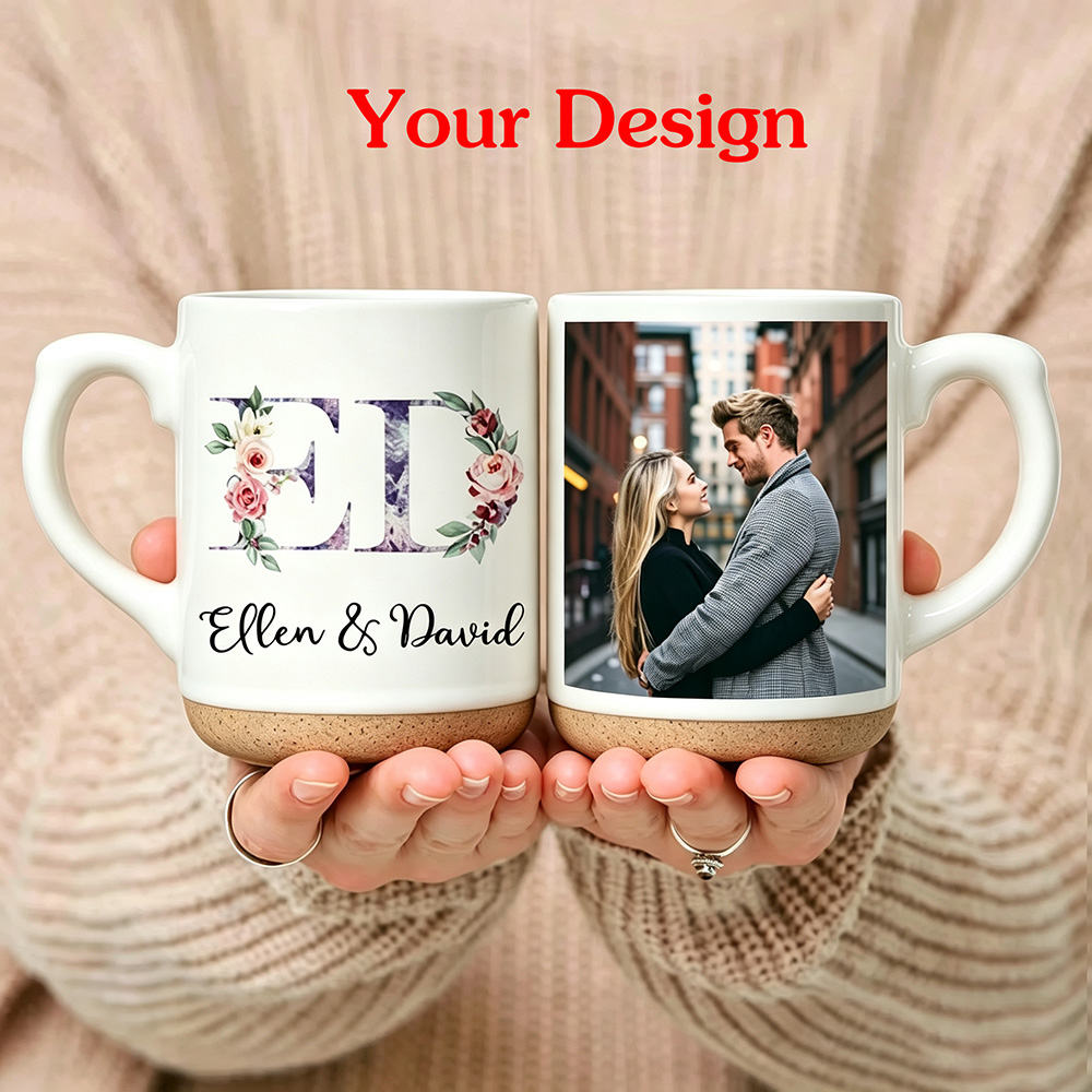 Coffee Tea Images - Kişiselleştirilmiş Fotoğraf Baskılı Emaye Kupa Özel