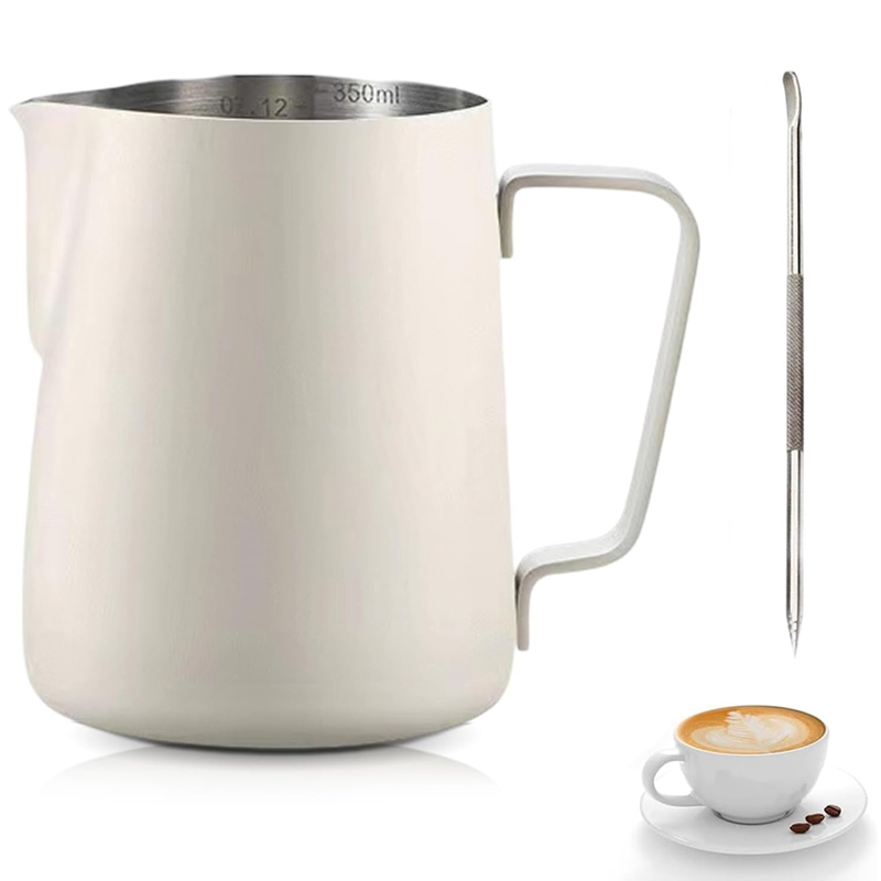 Barista Milk Jug - Paslanmaz Çelik Süt Sürahisi, Ölçüm ve