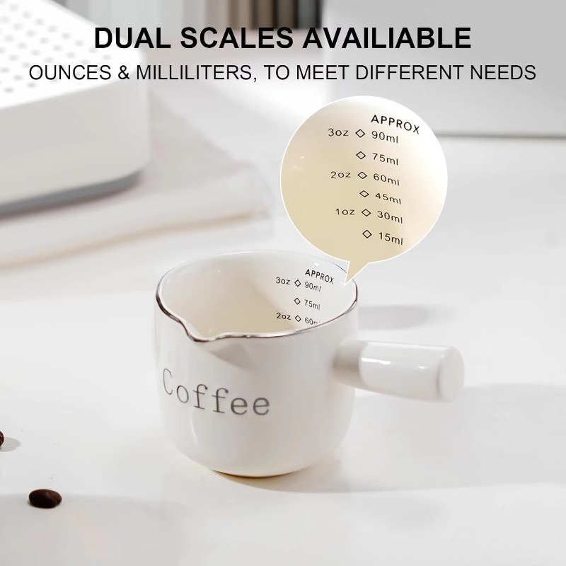 Coffee Tea With Milk - Mini Seramik Kahve kulplu fincan V
