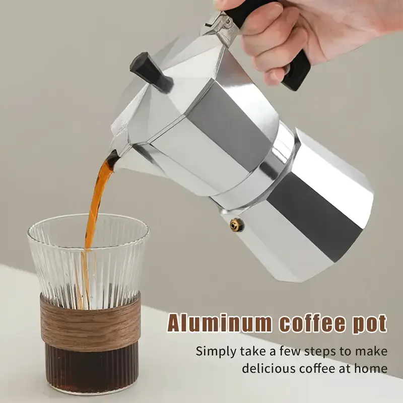 Moka Pot Stove - Klasik Alüminyum Moka Pot 50-300ML Ev