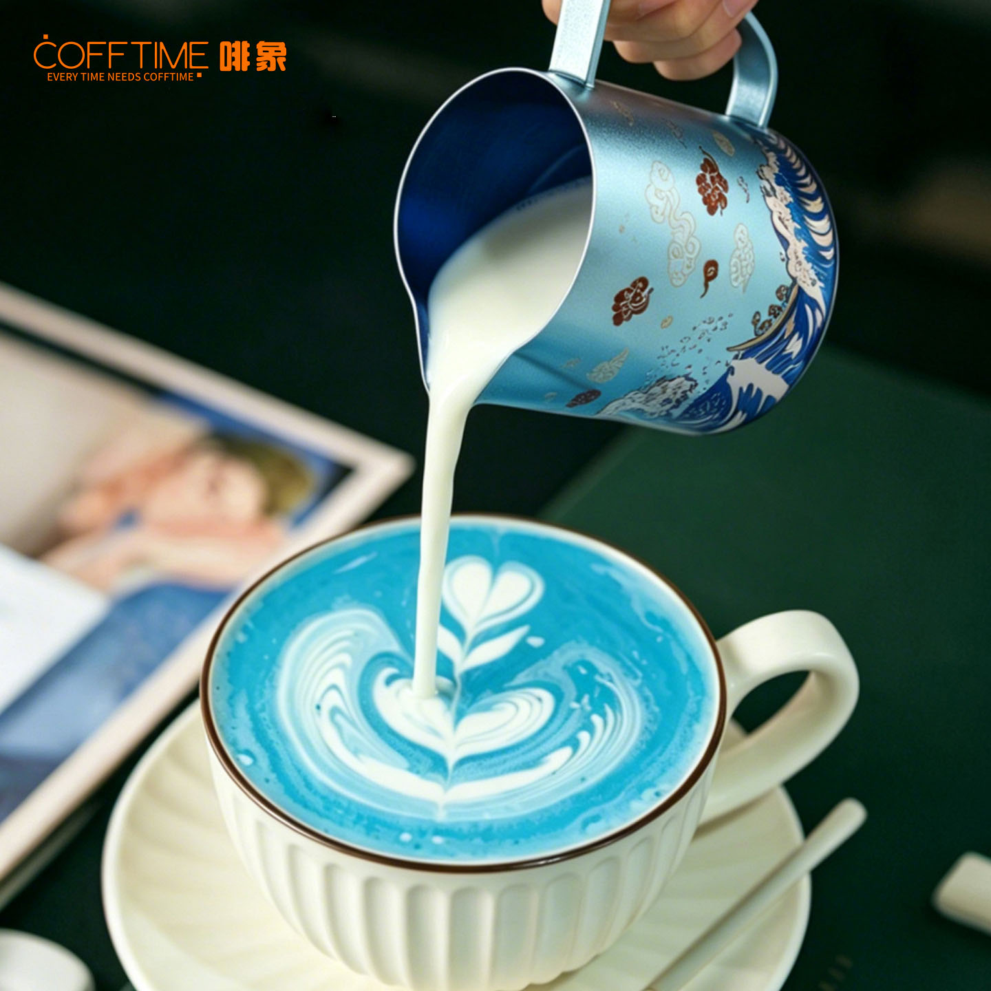 Barista Milk Jug - 600 ml Saf Titanyum Süt Köpürtme
