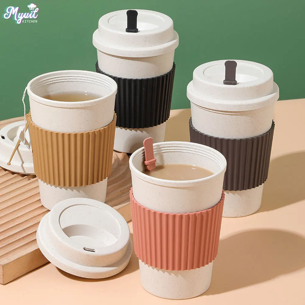 Xbloom Coffee Tea - 450 ML Kahve Kapaklı Bardak Buğday