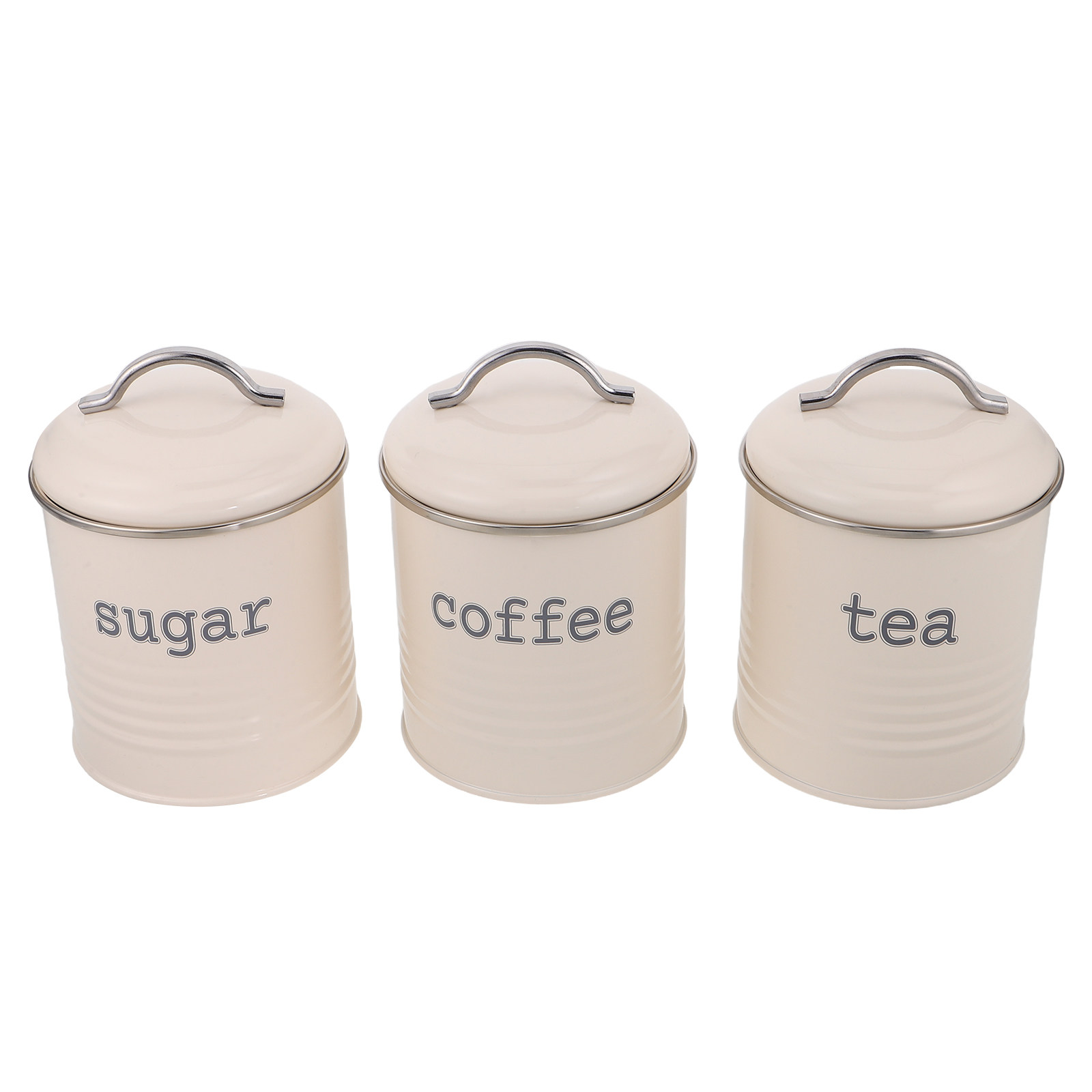 Coffee Tea Sugar - 3 adet mühürlü kahve çekirdeği konteyner