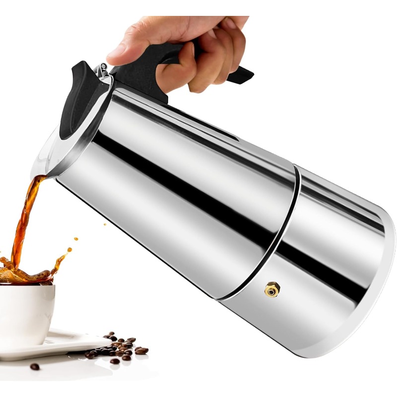 6 fincan Mocha Pot Paslanmaz Ç - Moka Pot Stove incelemesi ve fiyatı