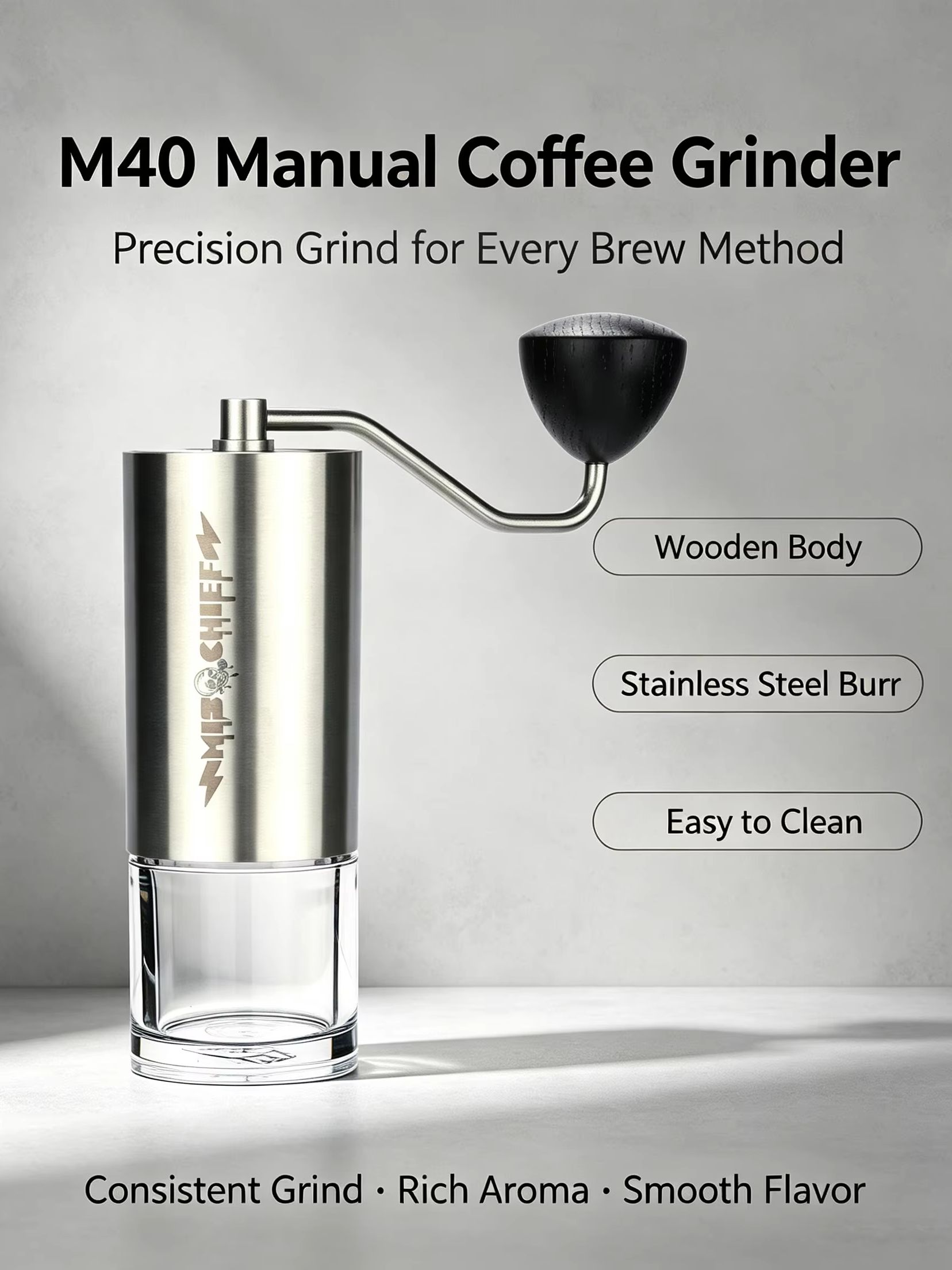 MisChief M40 Manuel Kahve Öğüt - Burr Hand Grinder incelemesi ve fiyatı