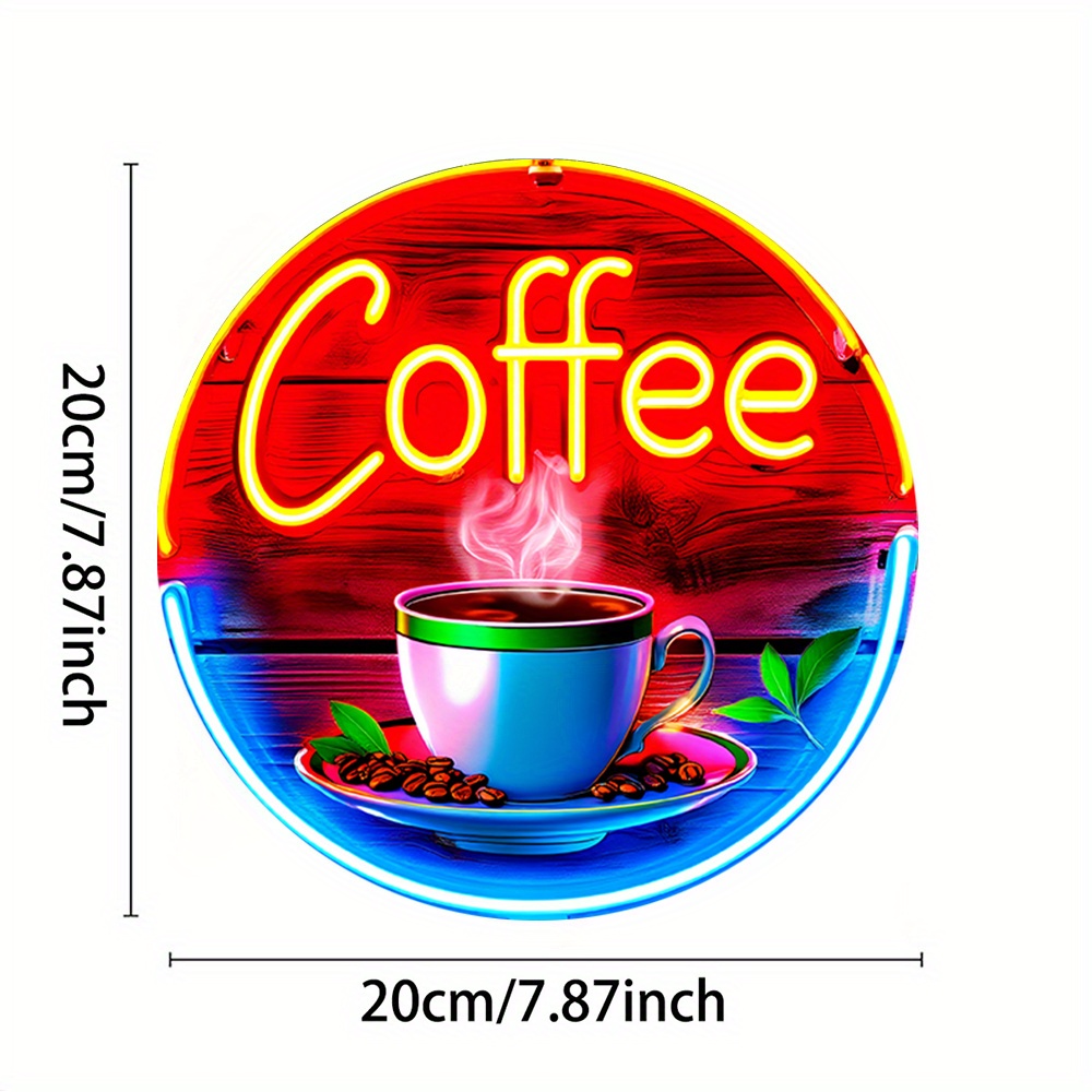 2D Düz, 2D Düz Tasarım, 1 Neon - Coffee Tea Name incelemesi ve fiyatı
