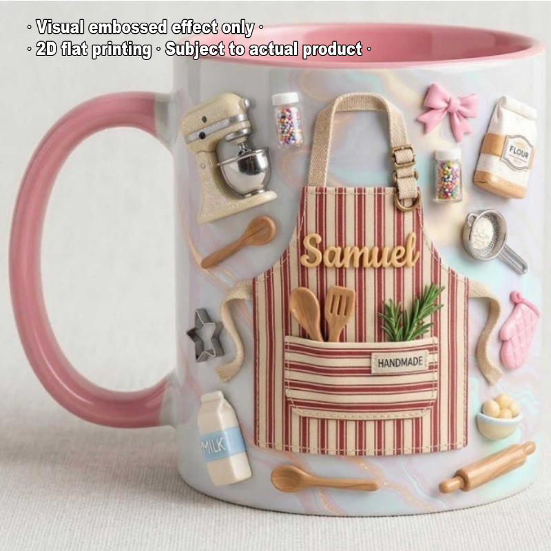 Kişiye Özel Fırıncı Kupası 2D  - Coffee Tea Name incelemesi ve fiyatı