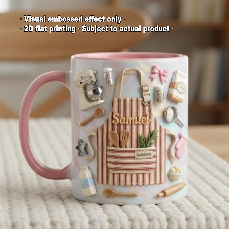 Kişiye Özel Fırıncı Kupası 2D  - Coffee Tea Name incelemesi ve fiyatı