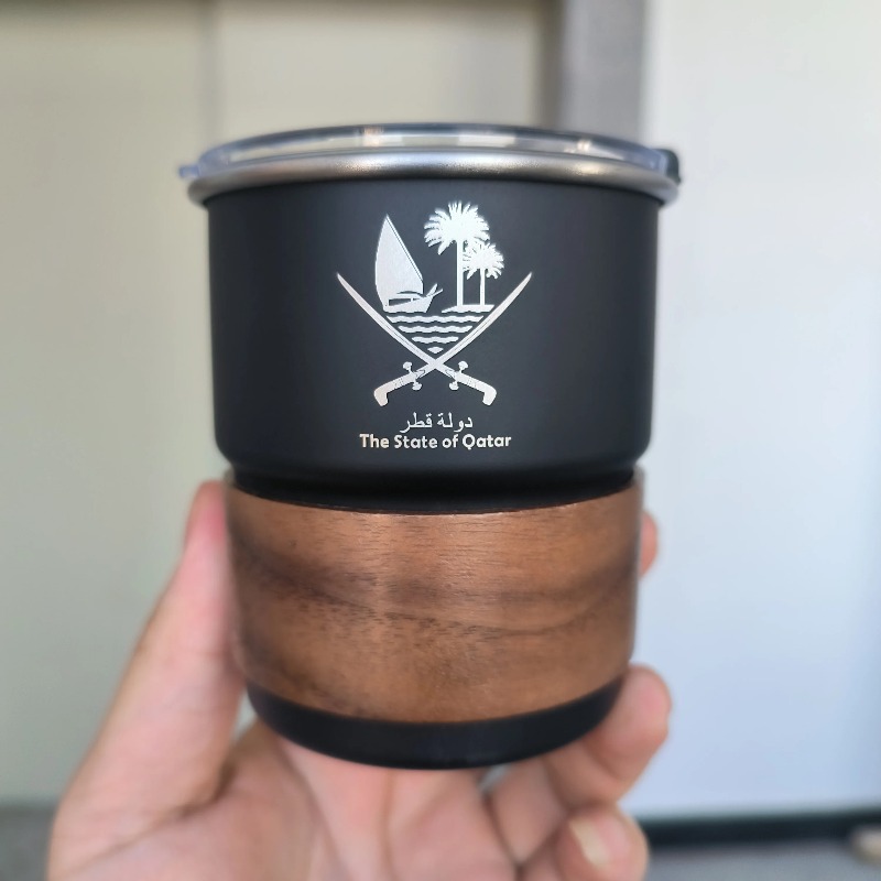 1 adet Katar Devleti Logolu Pa - Coffee Tea Name incelemesi ve fiyatı