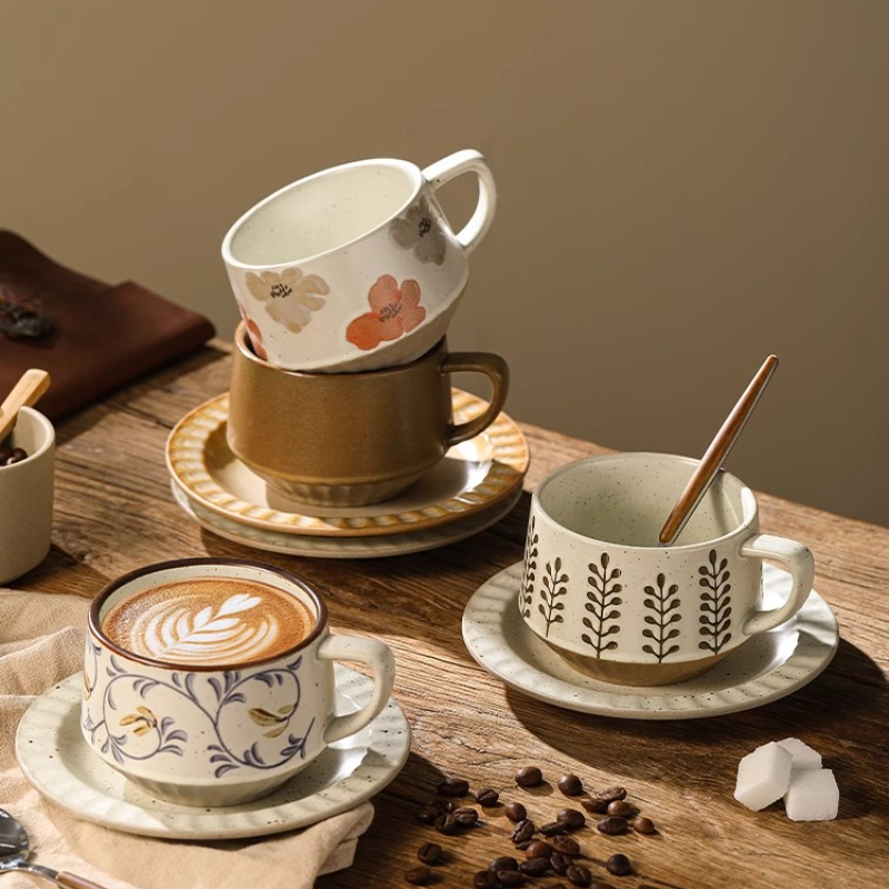Retro Seramik Bardak Kaba Çöml - Coffee Tea And Sugar Set incelemesi ve fiyatı