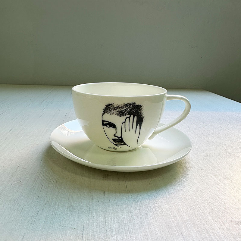 Seramik Kupa El Çizimi Karakte - Coffee Tea Images incelemesi ve fiyatı