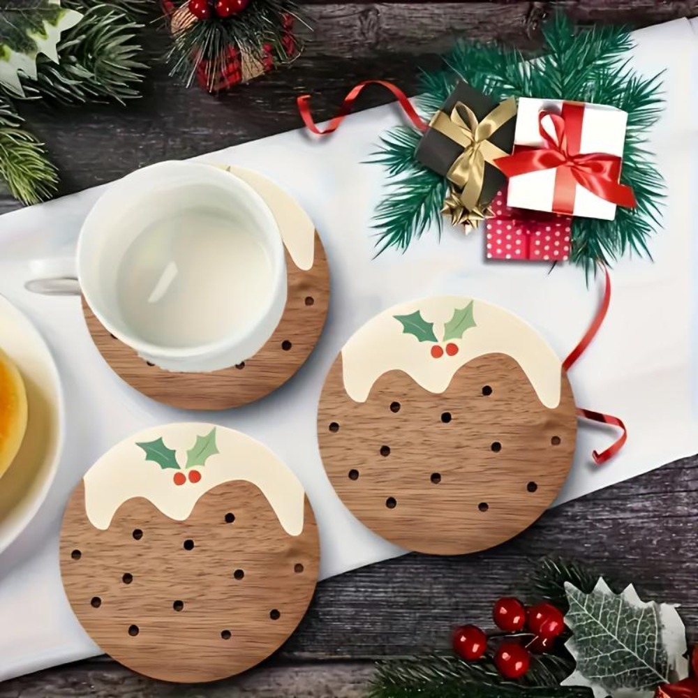 Ahşap Bardak Altlığı Seti, Pud - Coffee Tea And Sugar Set incelemesi ve fiyatı