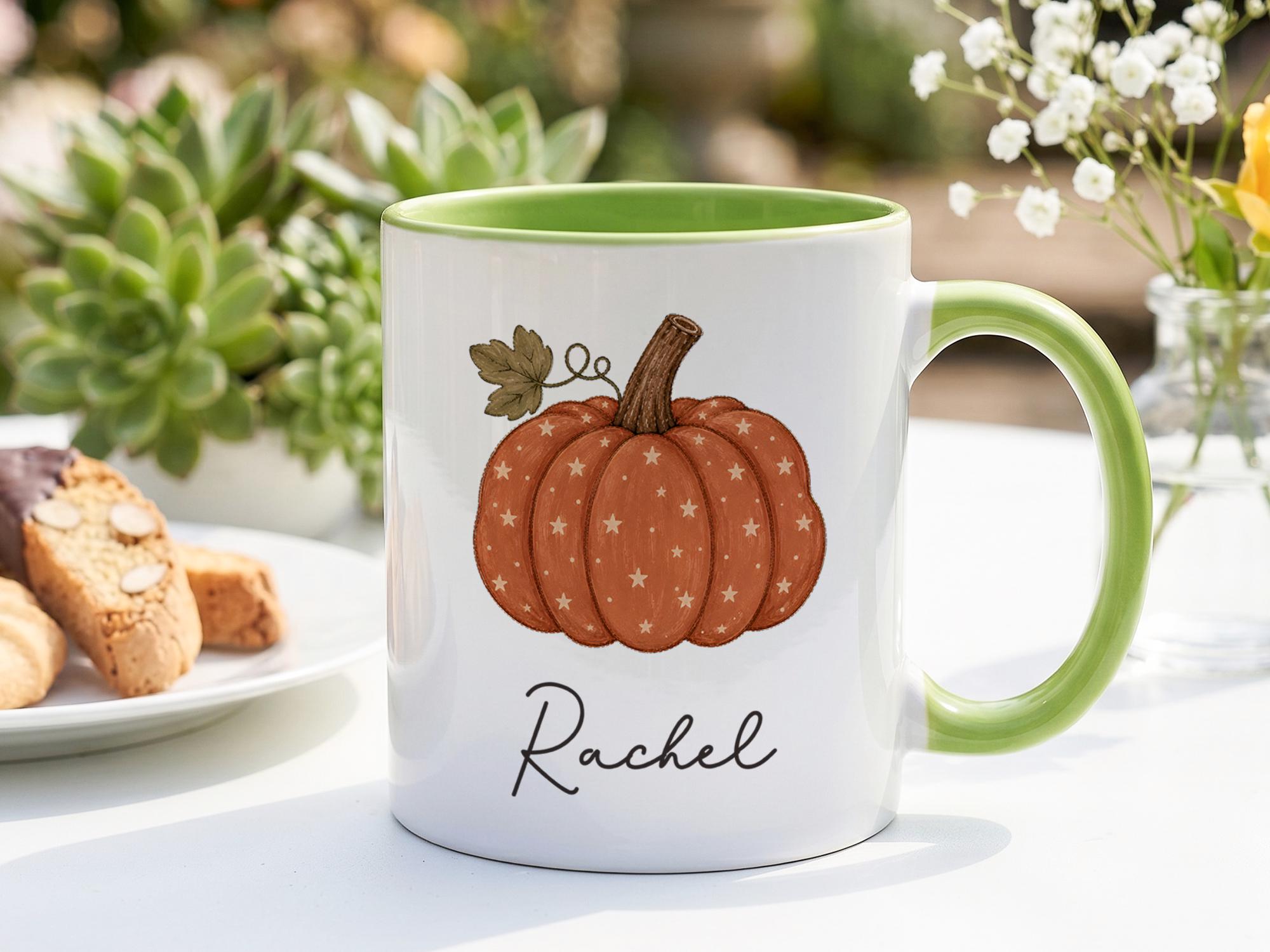 Kişiye Özel Kabak Desenli Kupa - Coffee Tea Name incelemesi ve fiyatı