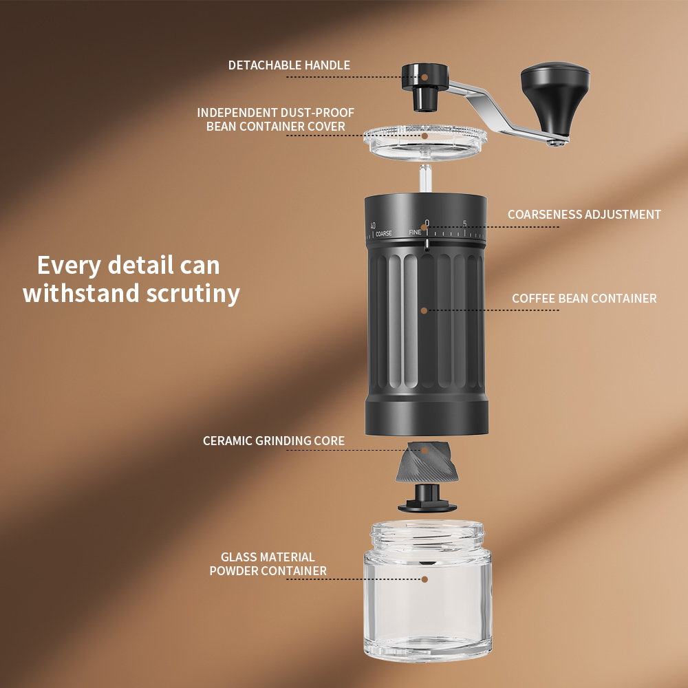 Harici Ayarlanabilir Konik Öğü - Burr Hand Grinder incelemesi ve fiyatı